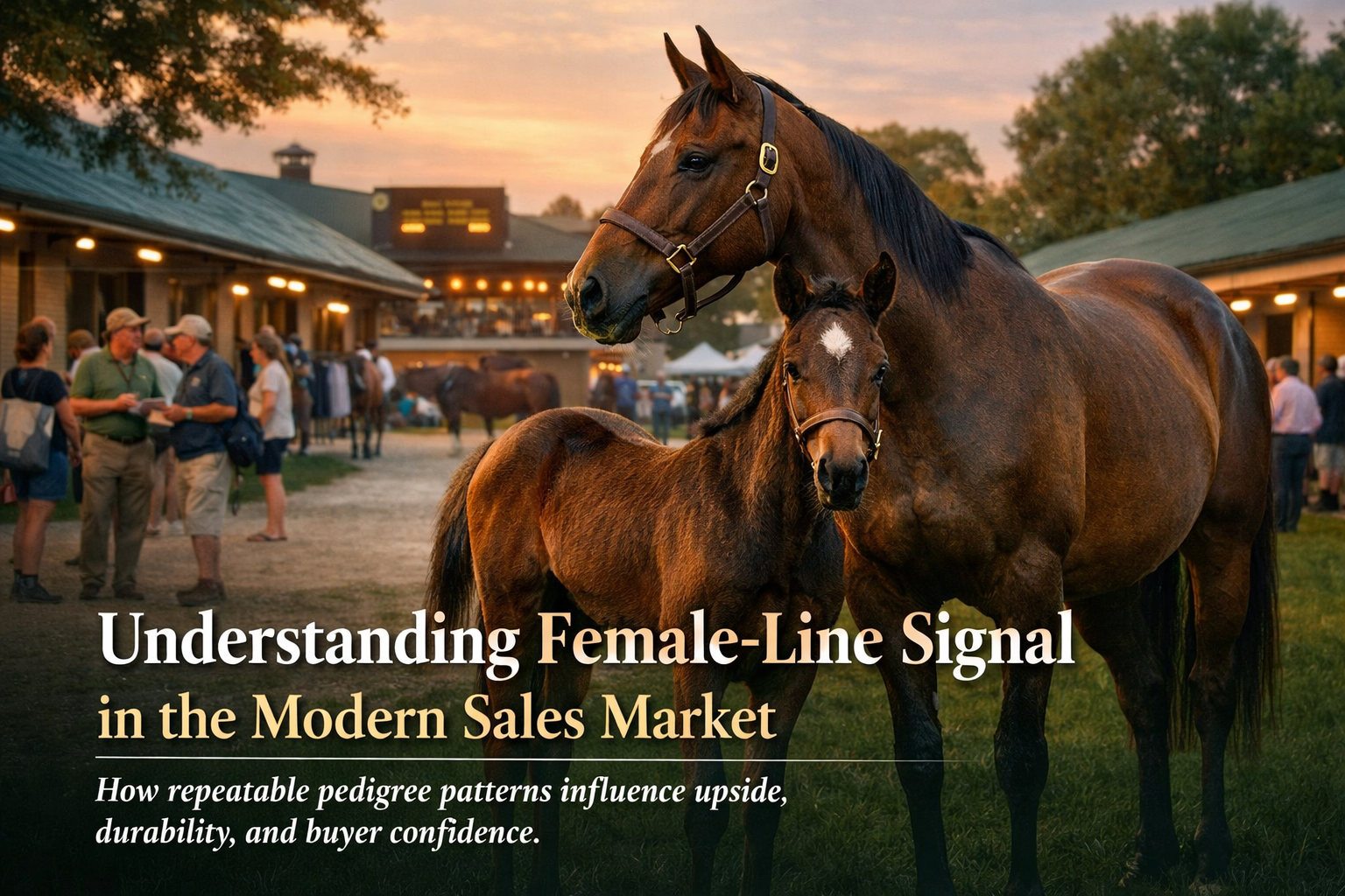 Understanding female line signal in the modern Thoroughbred sales market
