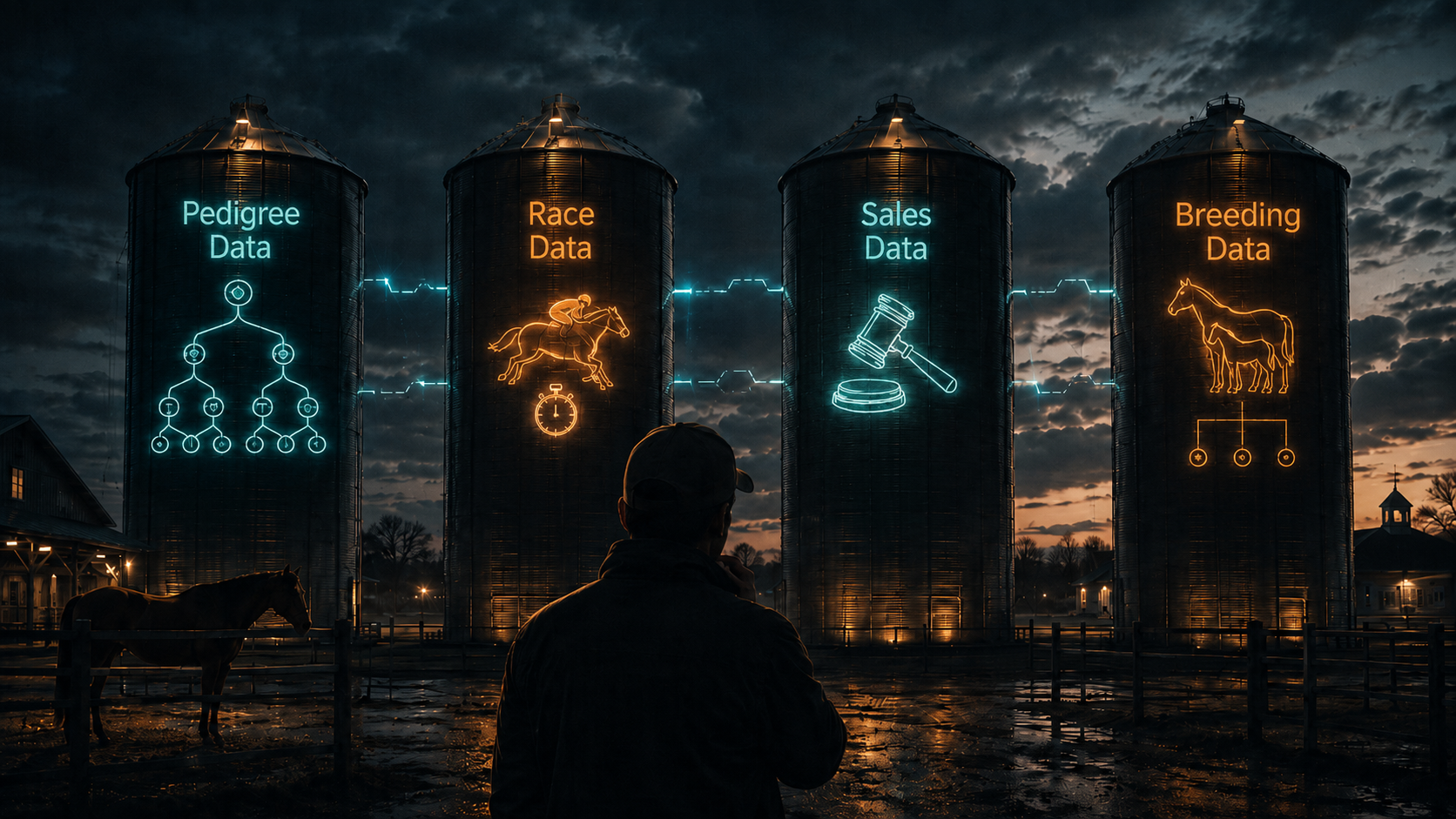 Disconnected Thoroughbred racing, pedigree, sales, and breeding data systems