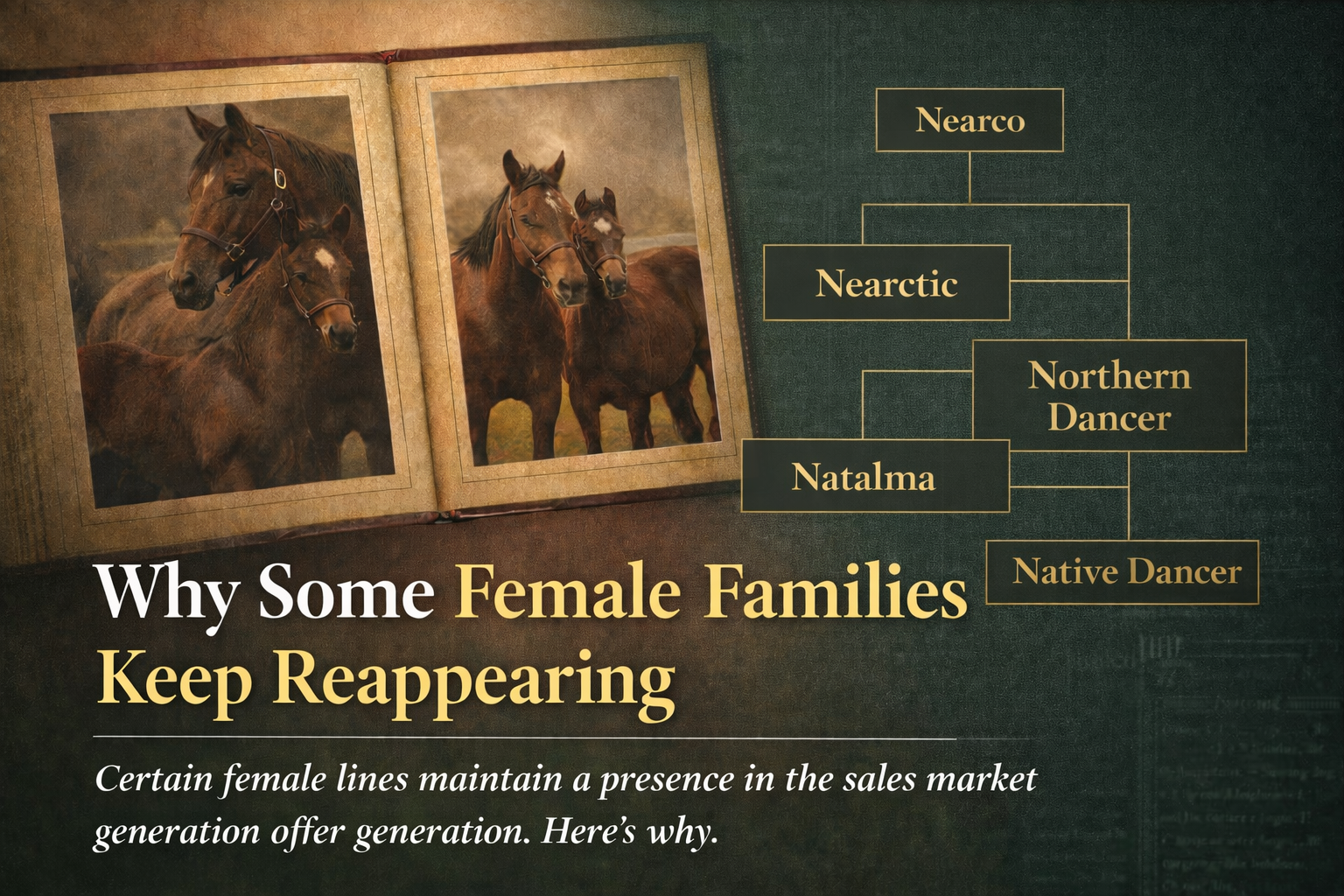 Recurring Thoroughbred female families across generations