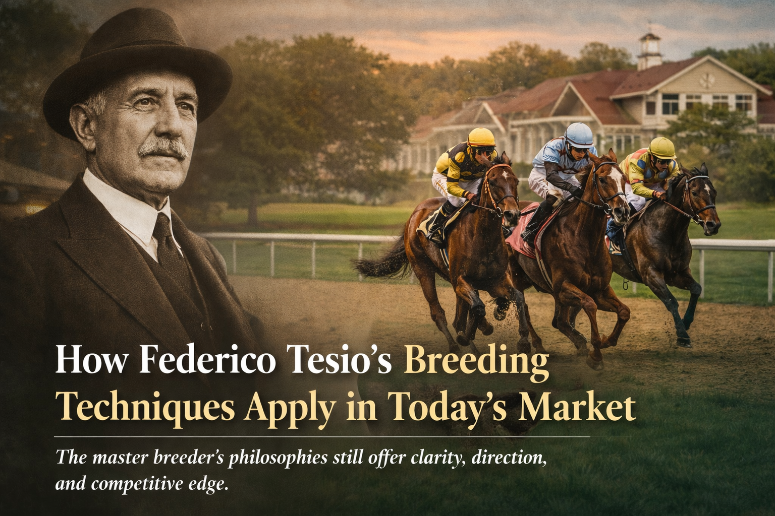 Federico Tesio breeding philosophy applied to modern markets