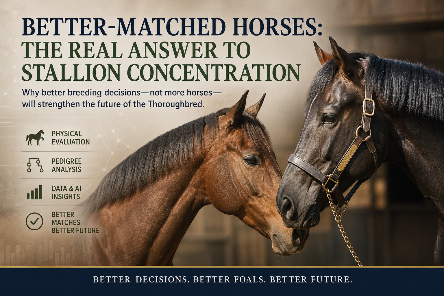 Thoroughbred mare and stallion matching for better breeding decisions